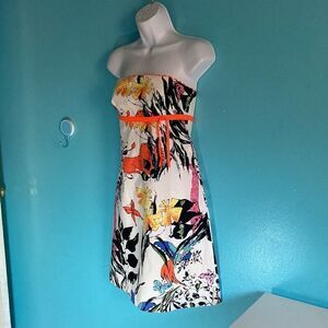 Corey Lynn Calter Womens Size 2 Strapless Floral Summer Garden Event Dress